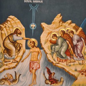 Sf. Prooroc Ioan predică în pustie și-L botează pe Domnul Iisus Hristos